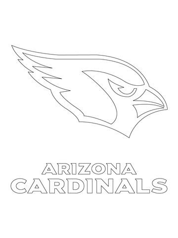 Arizona Cardinals Logo  Coloring Page